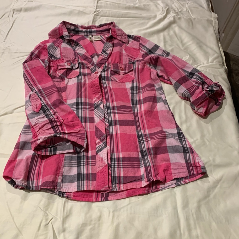 Passport Long sleeve/ 3/4 sleeve Button up